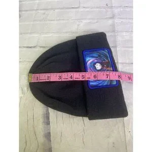 Coraline Printed Logo Knit Cuff Beanie Hat Cap Adult One Size Fits Most Coraline Printed Logo Knit Cuff Beanie Hat Cap Adult One  main image 3